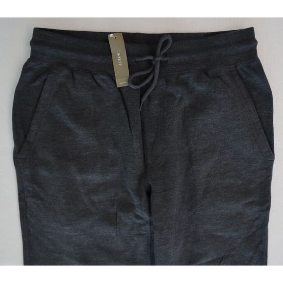 J. Crew BJ349 SBL Men's Sz S Black/Gray Pacific Fleece Jogger Sweatpants $80 - Picture 3 of 9